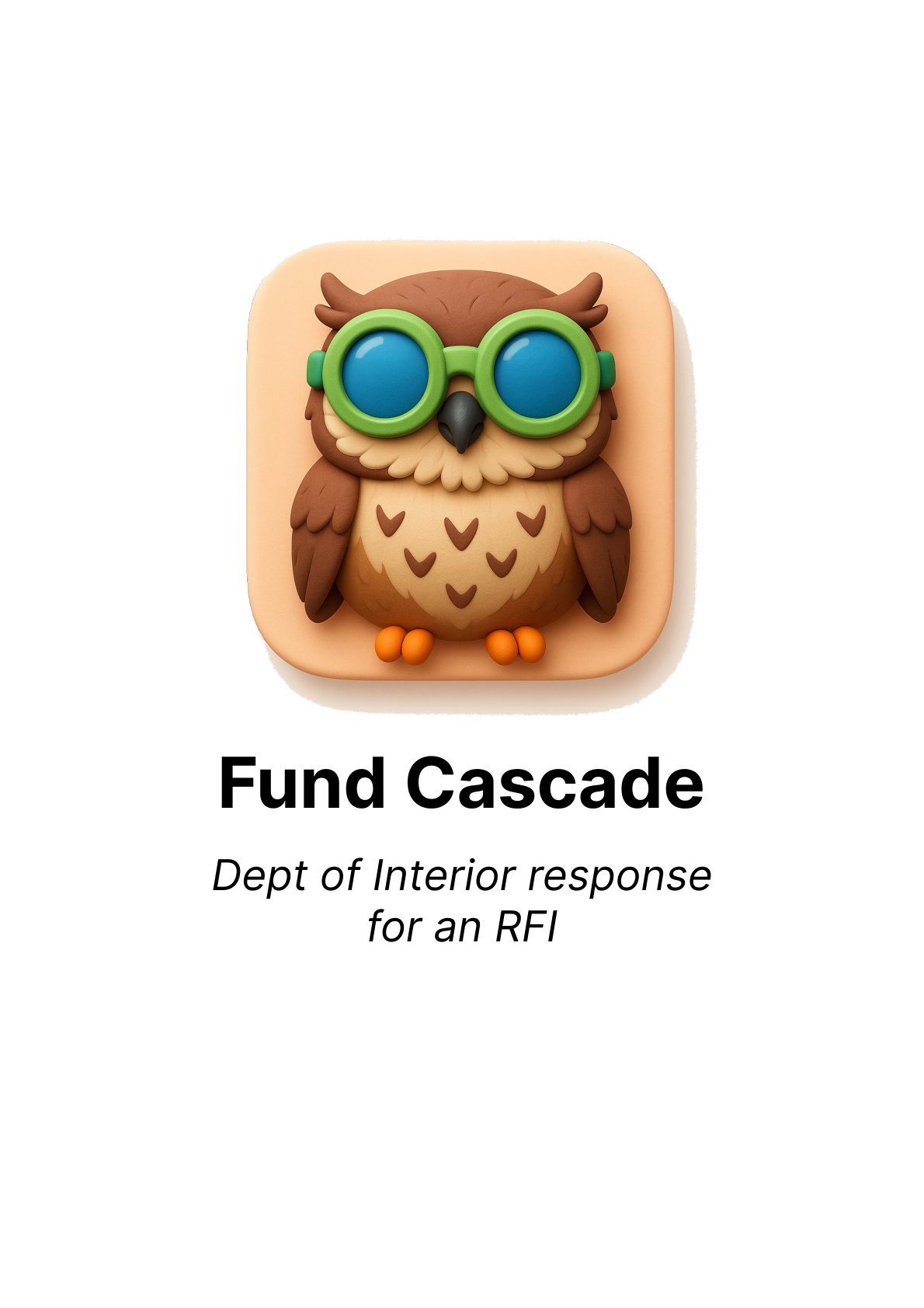 Fund Cascade — Dept. of Interior RFI cover
